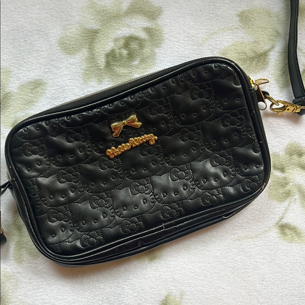Hello Kitty Black Crossbody Bag - Free Item included
